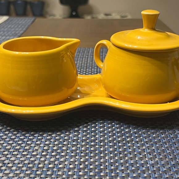 Fiestaware sugar and creamer marigold   RETIRED - Picture 7 of 7